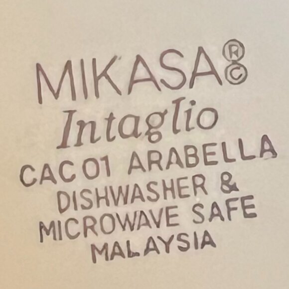 Trio of MIKASA Intaglio ARABELLA Flat Bottomed Cup & Saucer Sets ~ CAC 01 - Picture 11 of 11